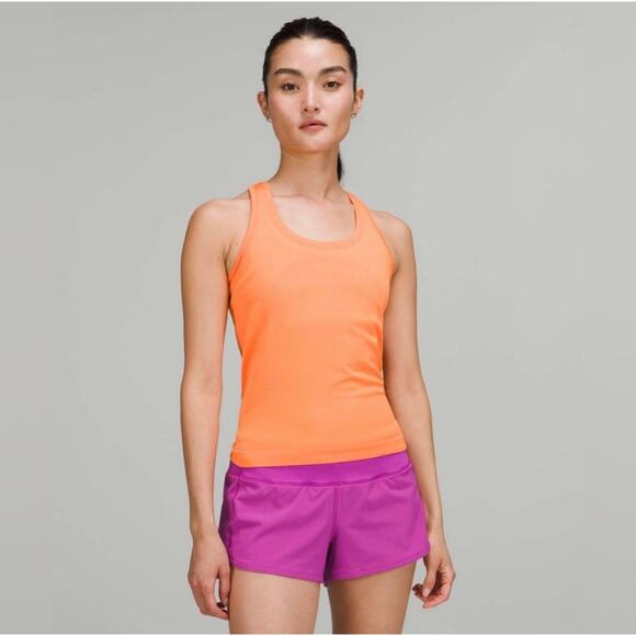 Lululemon Women's Swiftly Tank Racerback Tank Top 2.0 Orange Sz 2 - Picture 1 of 7